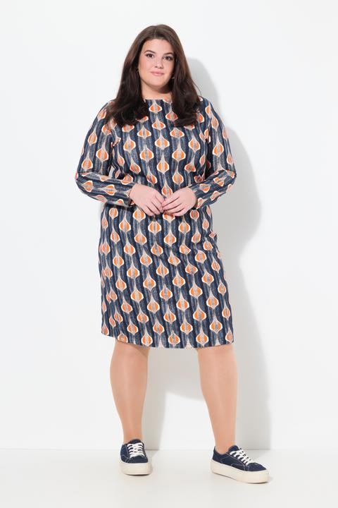 Produktbild Ulla Popken Sweatkleid, U-Boot-Ausschnitt, Langarm (46, 48)
