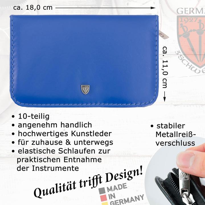 Image du produit Drei Schwerter 10-teiliges Maniküreset Spezia