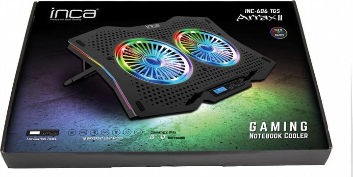 Image du produit Inca ARRAX II 2X RGB FAN,LCD CONTROL PANEL,7 STEPS 10"-18 "NTB COOLER