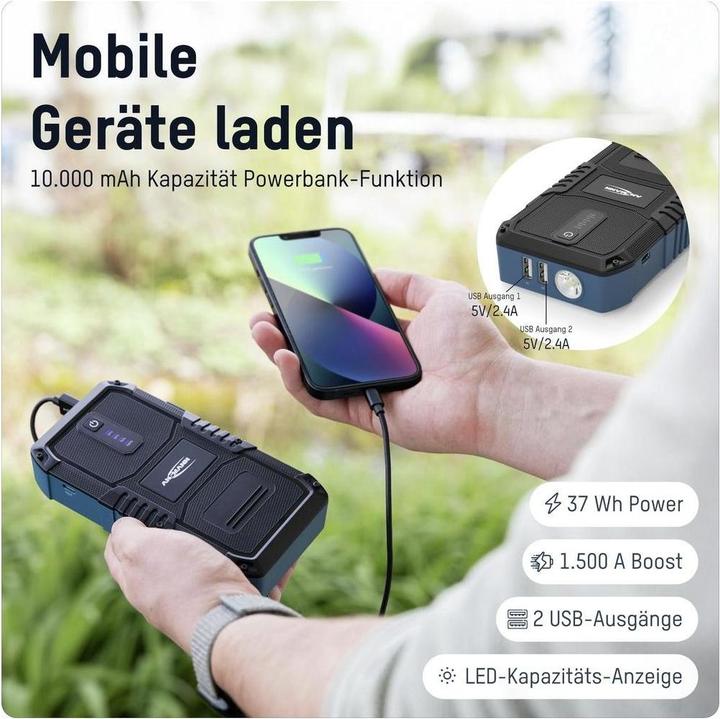 Produktbild Ansmann Jump Starter 10.0 (1500 A, 2500 mAh)