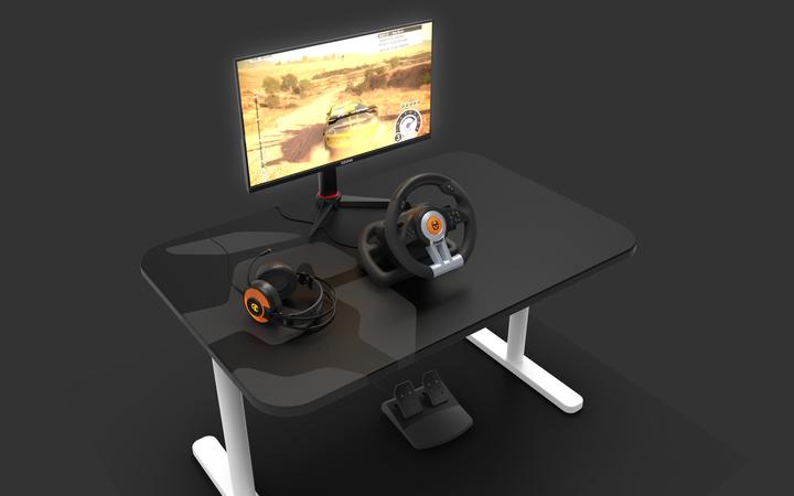 Produktbild Krom K-Wheel Schwarz USB Lenkrad + Pedale Analog / Digital PlayStation 4 (PS4, Playstation Classic, PS3, Xbox One S)