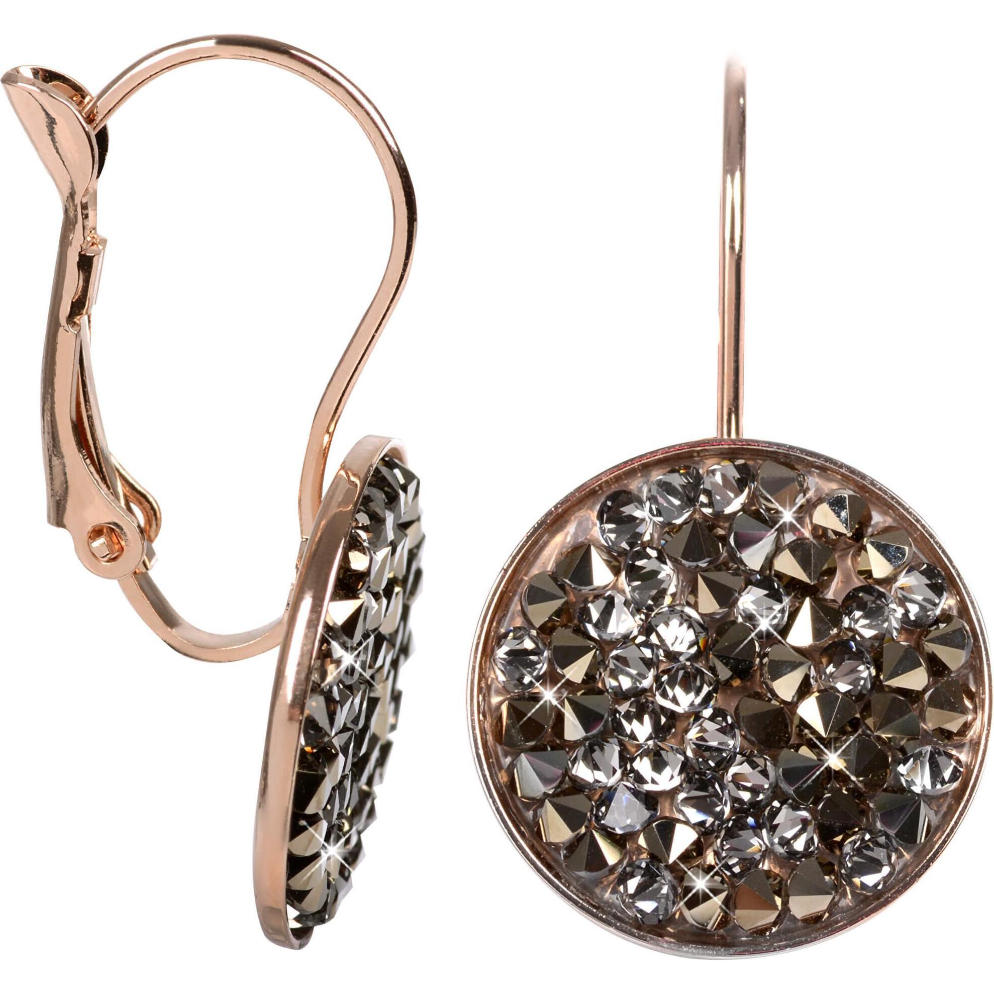 Levien, Orecchini, Orecchini eleganti in bronzo Rocks Chocolate (L)