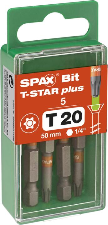 Actual product image Spax BIT T-STAR PLUS T20 50mm S (Hexagon socket TX)