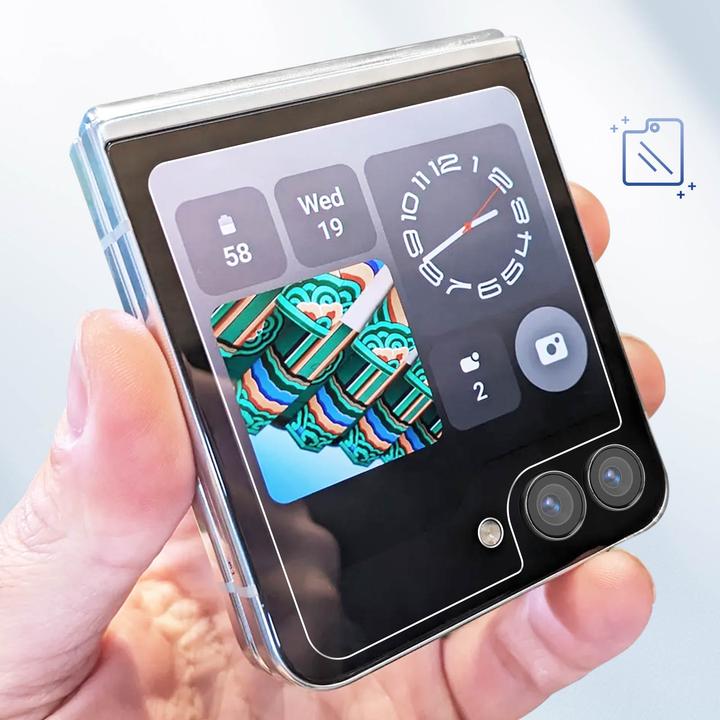 Actual product image Samsung Front Protection Film (2 Piece, Samsung Galaxy Z Flip5)