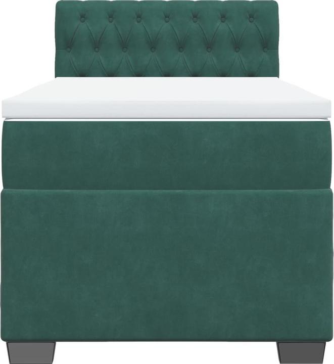 Produktbild vidaXL Bo x springbett mit Matratze 160 x 200 cm Samt (160 x 200 cm)