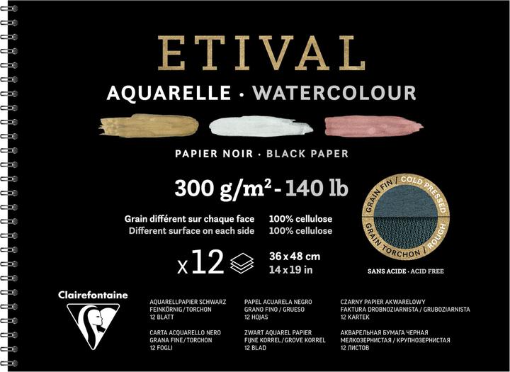 Produktbild Clairefontaine Feuchte Techniken (300 g/m², 20 x)