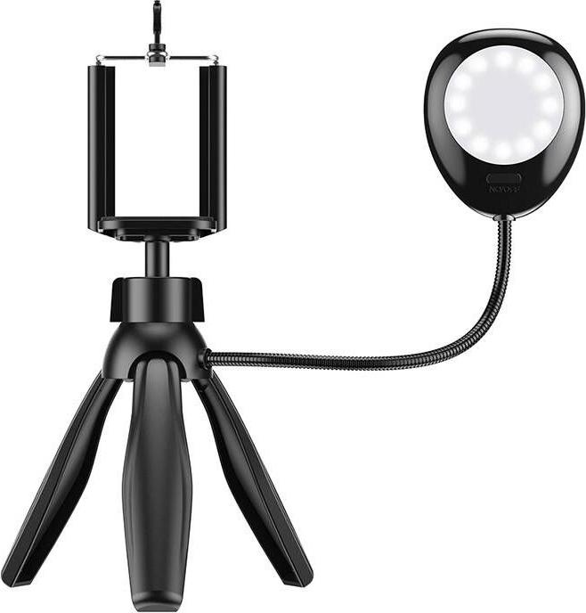 Immagine prodotto Apexel Supporto per telefono/treppiede APL-JJ21FL con luce LED (nero)
