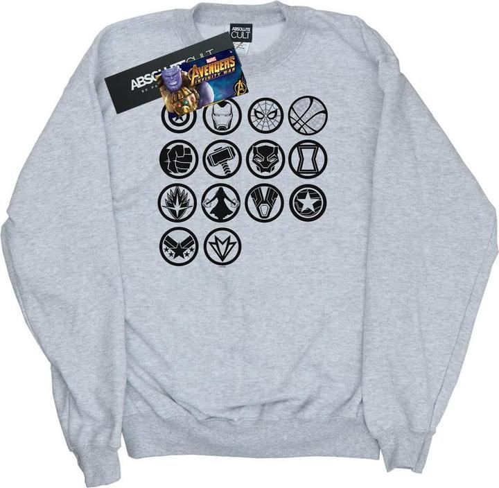 Produktbild Avengers Infinity War Icons Assemble Baumwolle Sweatshirt (M)