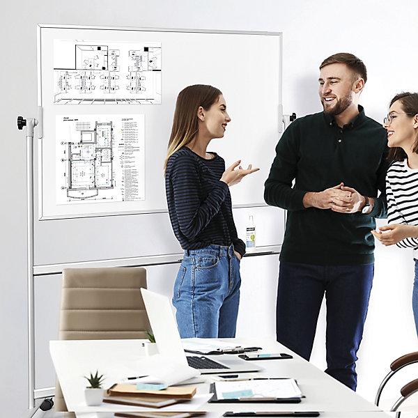 Image du produit Magnetoplan tableau blanc CC mobile, 120x90cm (90 x 120 cm)