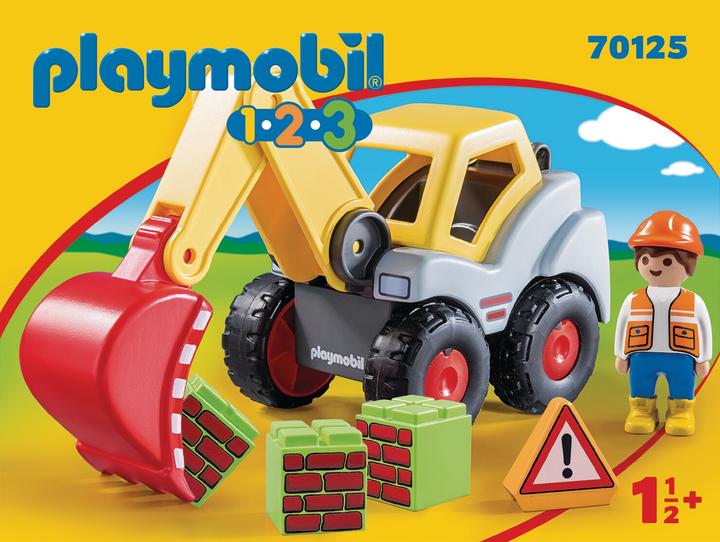 Produktbild Playmobil Schaufelbagger (70125, Playmobil 1.2.3)