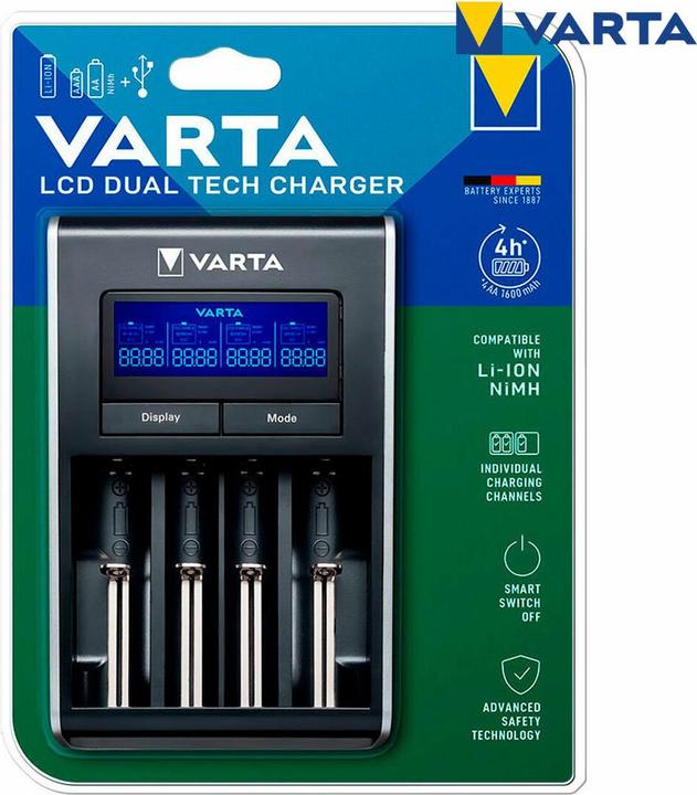 Actual product image Varta LCD Dual Tech Charger (1 pcs., AAA, AA, Chargers without battery)