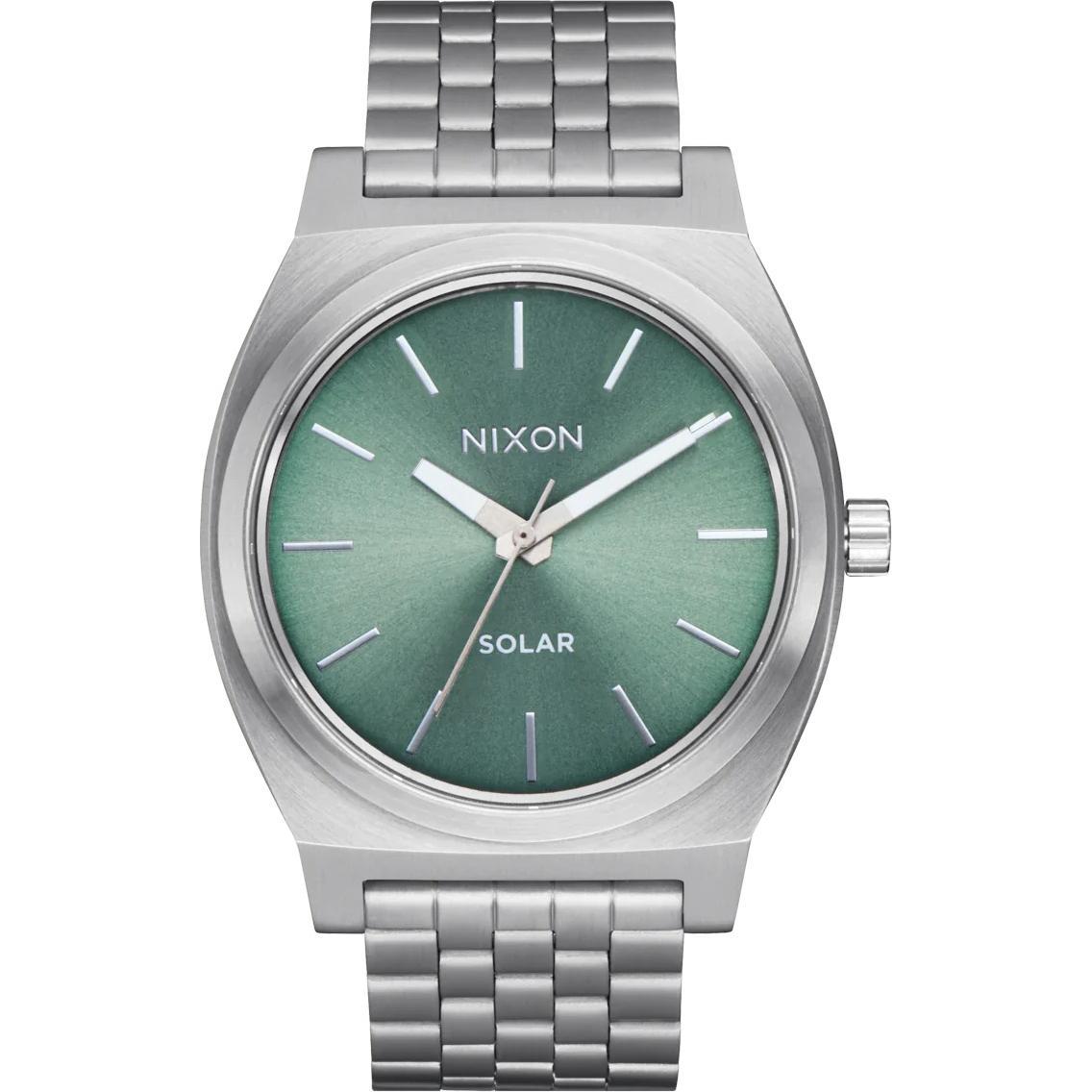 Nixon, Armbanduhr, Time Teller Solar, Silber