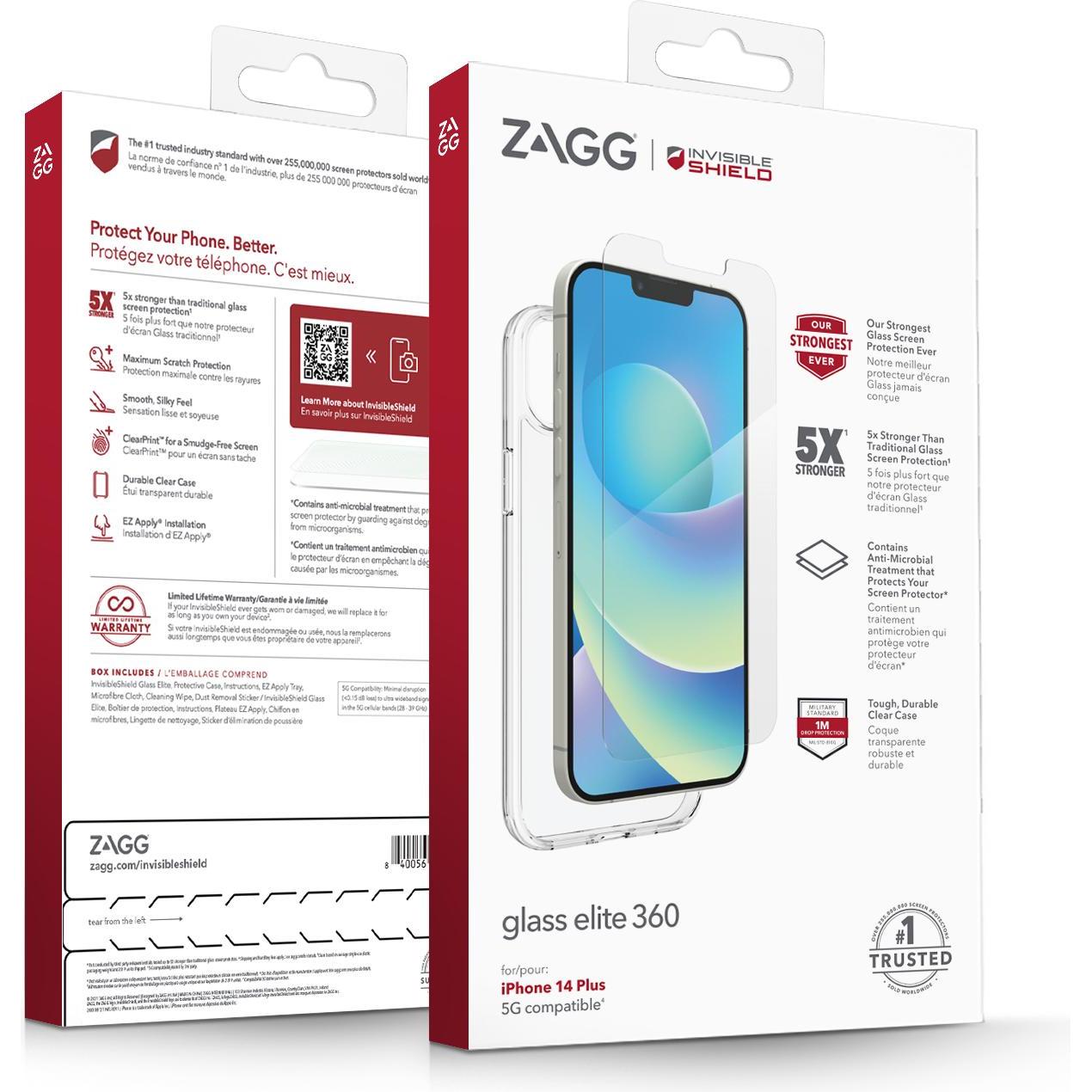 Thumbnail - Zagg Invisbleshield Bndl Glass (Apple iPhone 14 Plus), Smartphone Hülle, Transparent