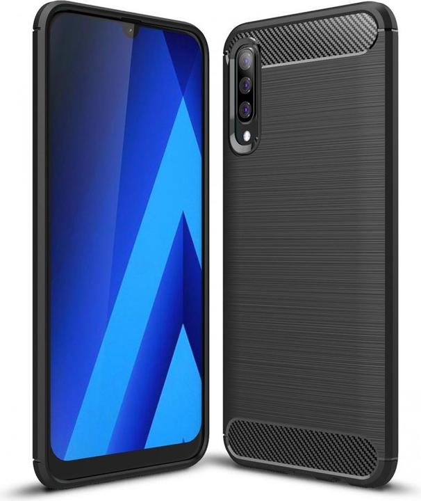 Produktbild Screenguard Samsung Galaxy A30s Hülle Carbon Brushed Soft TPU (Samsung Galaxy A30s)