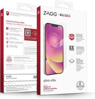 Actual product image Zagg InvisibleShield Glass Elite Screen Protector for iPhone 14/13/13 Pro (1 pcs., Apple iPhone 13, Apple iPhone 13 Pro, Apple iPhone 14, Apple iPhone 16 Pro)