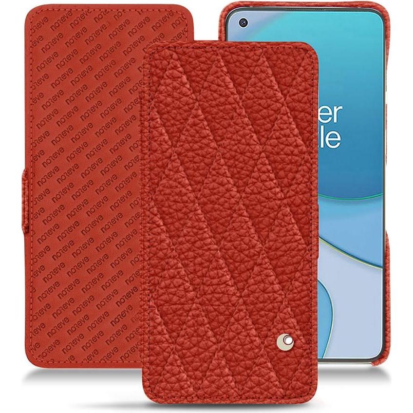Noreve Lederschutzhülle horizontal (OnePlus 8T), Smartphone Hülle, Orange