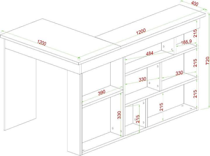 Produktbild Kalune Design Theos (120 x 72 x 40 cm)