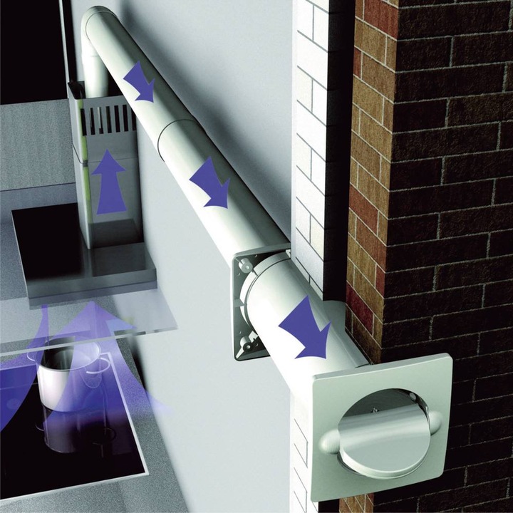 Produktbild Wallair N37217 Energiespar-Mauerkasten Kunststoff Passend für Rohr-Durchmesser: