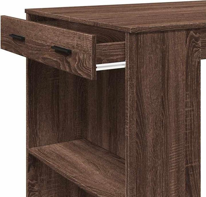 Actual product image vidaXL Bar table Bar table Kitchen table Bistro table Brown oak look