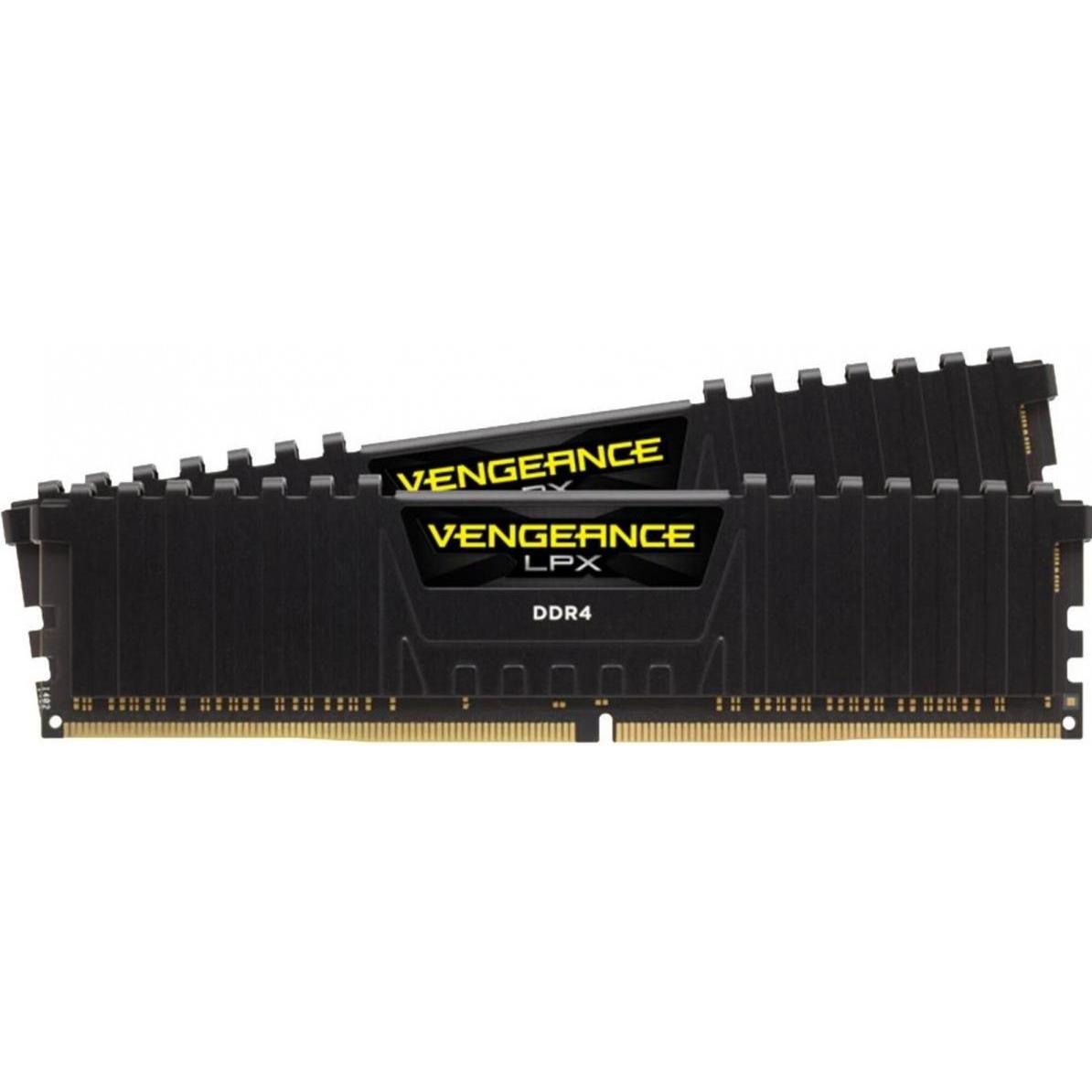 Corsair Vengeance LPX (2 x 32GB, 2666 MHz, DDR4-RAM, DIMM), RAM, Schwarz
