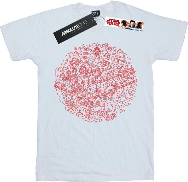 Produktbild Star Wars Christmas Death Star TShirt Mädchen (152, 158)