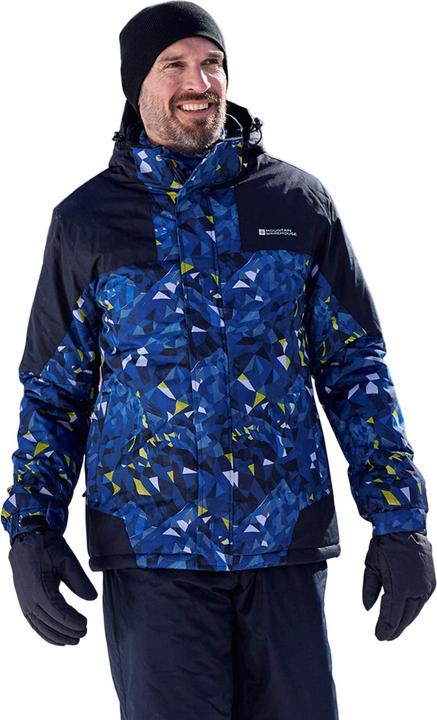 Actual product image Mountain Warehouse Mens Shadow II Printed Ski Jacket (XS)