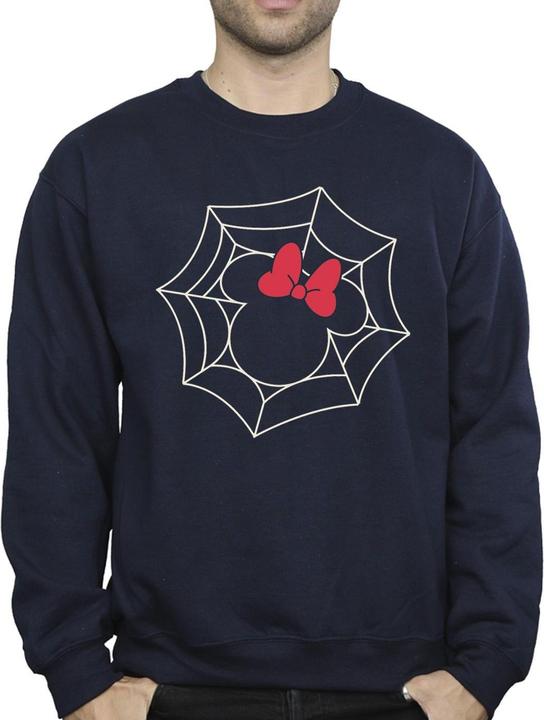 Actual product image Disney Mens Minnie Mouse Spider Web Sweatshirt (L)