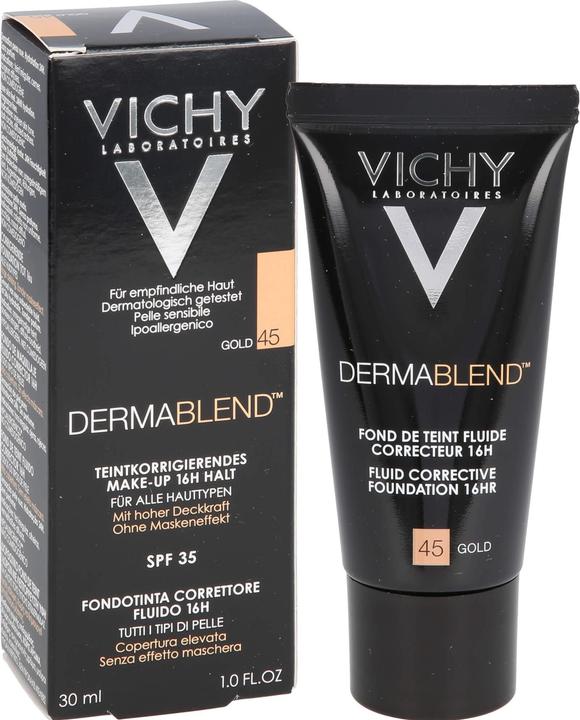Actual product image Vichy Dermablend Complexion Correcting Make-up (45 Gold)