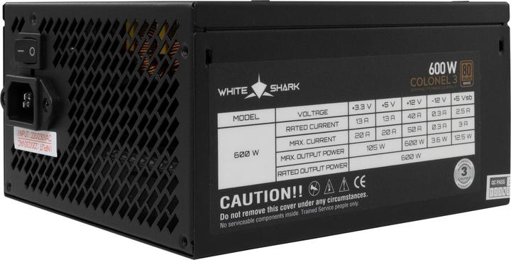 White Shark GPSU-B600S Colonel-3 600W 80+ Bronze FullModular (600 W)