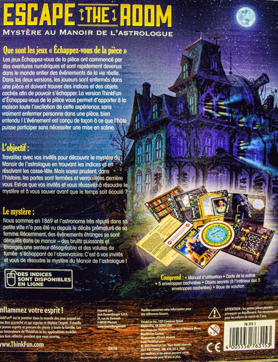 Produktbild Thinkfun Escape the Room - Mystère au manoir de l'astrologue