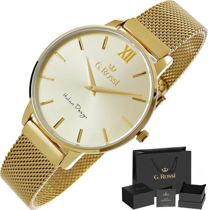 Produktbild Gino Rossi Laikrodis G.Rossi WOMEN'S WATCH - 12177B (zg771c) BOX universalas