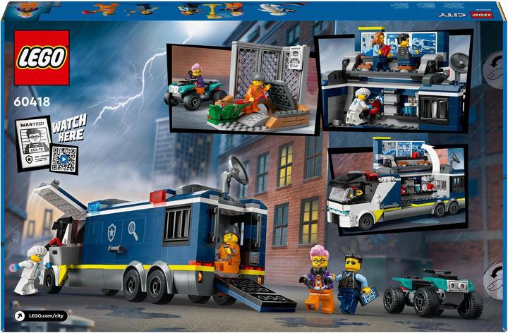Immagine prodotto LEGO 60418 Camion della polizia con laboratorio (60418, LEGO City)