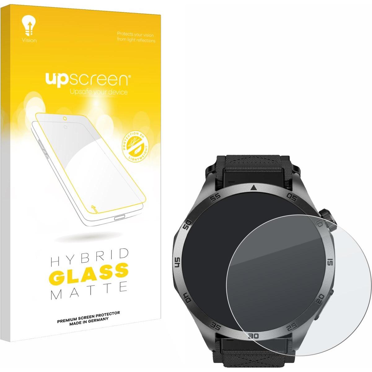 upscreen Schutzglas Schutzfolie Displayschutz Display Schutz Glas Folie matt, Smartwatch Schutzfolie, Grau