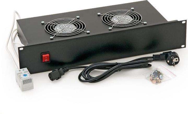 Actual product image Triton RAB-CH-X01-A1 - Horizontal 19 inch fan unit, 2 fans, 2 HU, black
