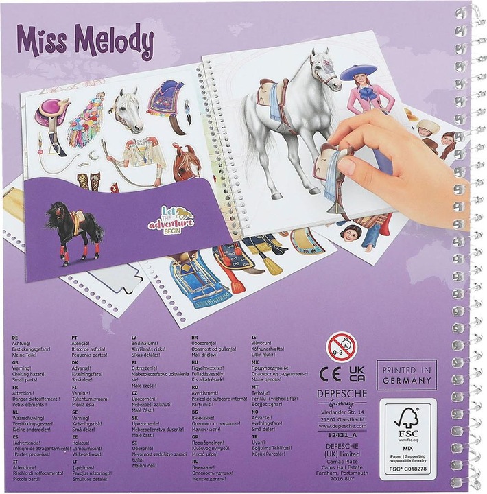 Actual product image Depesche Miss Melody - Dress me Up around the world - (412431)