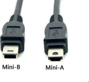 Image du produit RS PRO Câble USB, mini-USB A / mini-USB B, 1m USB 2.0 (1 m, USB 2.0)