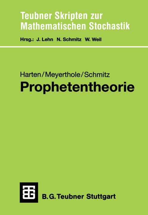 Produktbild Prophetentheorie (Deutsch, Andreas Meyerthole, Friedrich Harten, Norbert Schmitz, 1997)