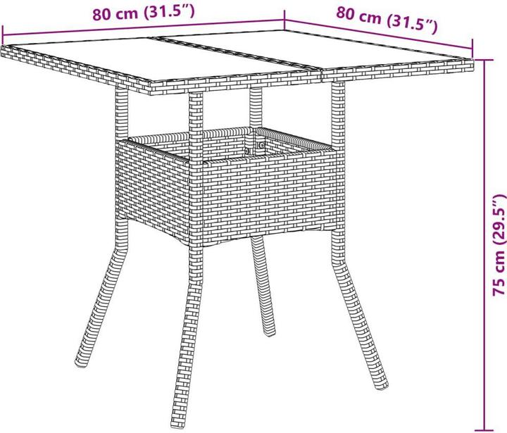 Produktbild vidaXL Garten Essgruppe