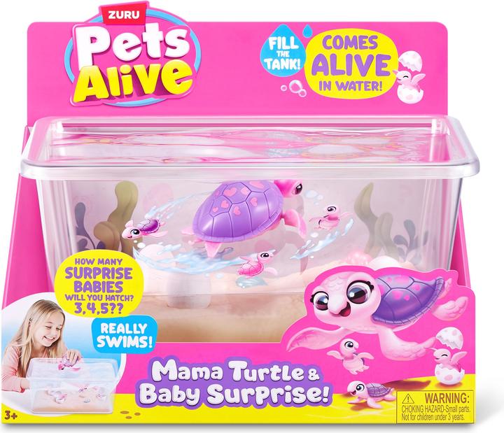 Productafbeelding Zuru Pets Alive - Mama Turtle & Baby Surprise (19.50 cm)