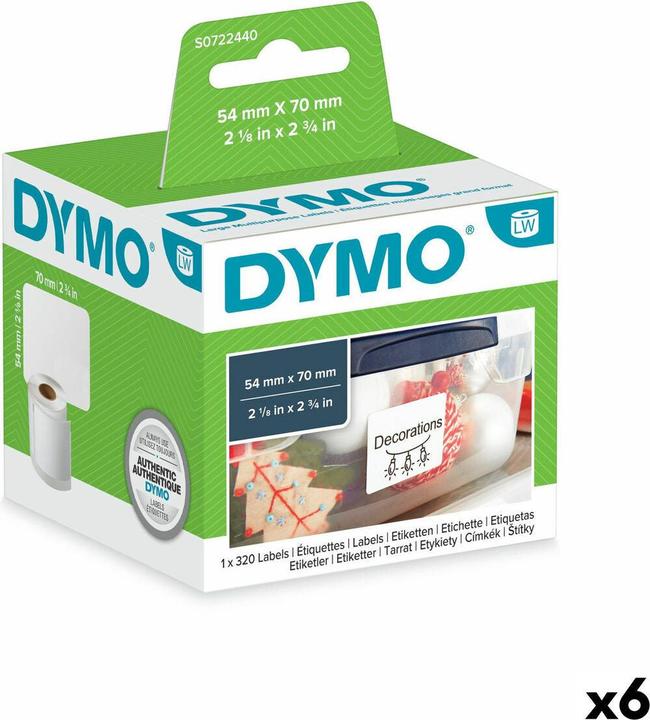 Actual product image Dymo LabelWriter Universal Labels 70 x 54 mm, 320 labels, white