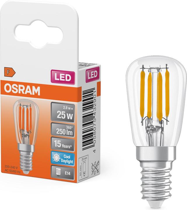 Productafbeelding Osram Ster Speciaal T26 (E14, 2.80 W, 250 lm, 1 x, F)