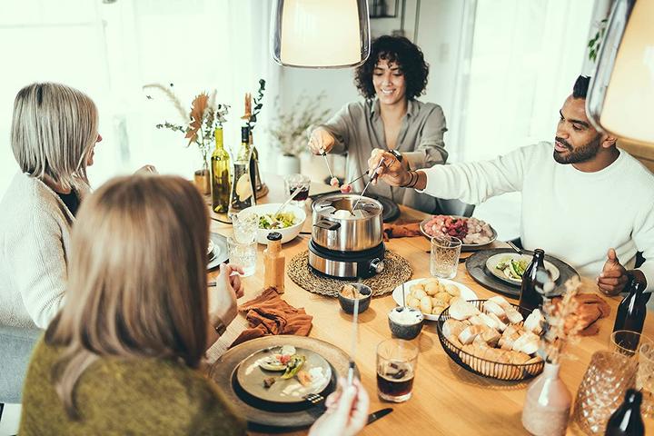 Immagine prodotto Severin FO2471 acciaio inossidabile, nero (Fondue al cioccolato, Fondue di formaggio, Fondue Chinoise, Fonduta Bourguignonne)