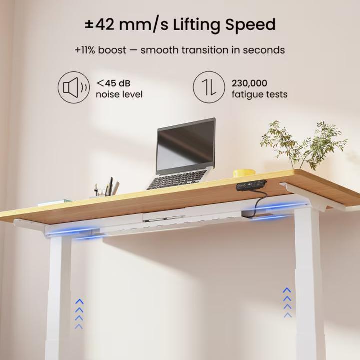 Actual product image Flexispot E7 Premium Schreibtisch (Ahorn) (70 x 140 x 60.25 cm)