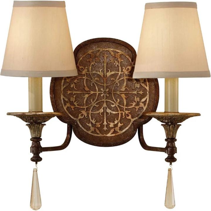 Elstead Lighting Marcella applique E14 doppio British bronzo, bronzo ossidato (E14, IP20)