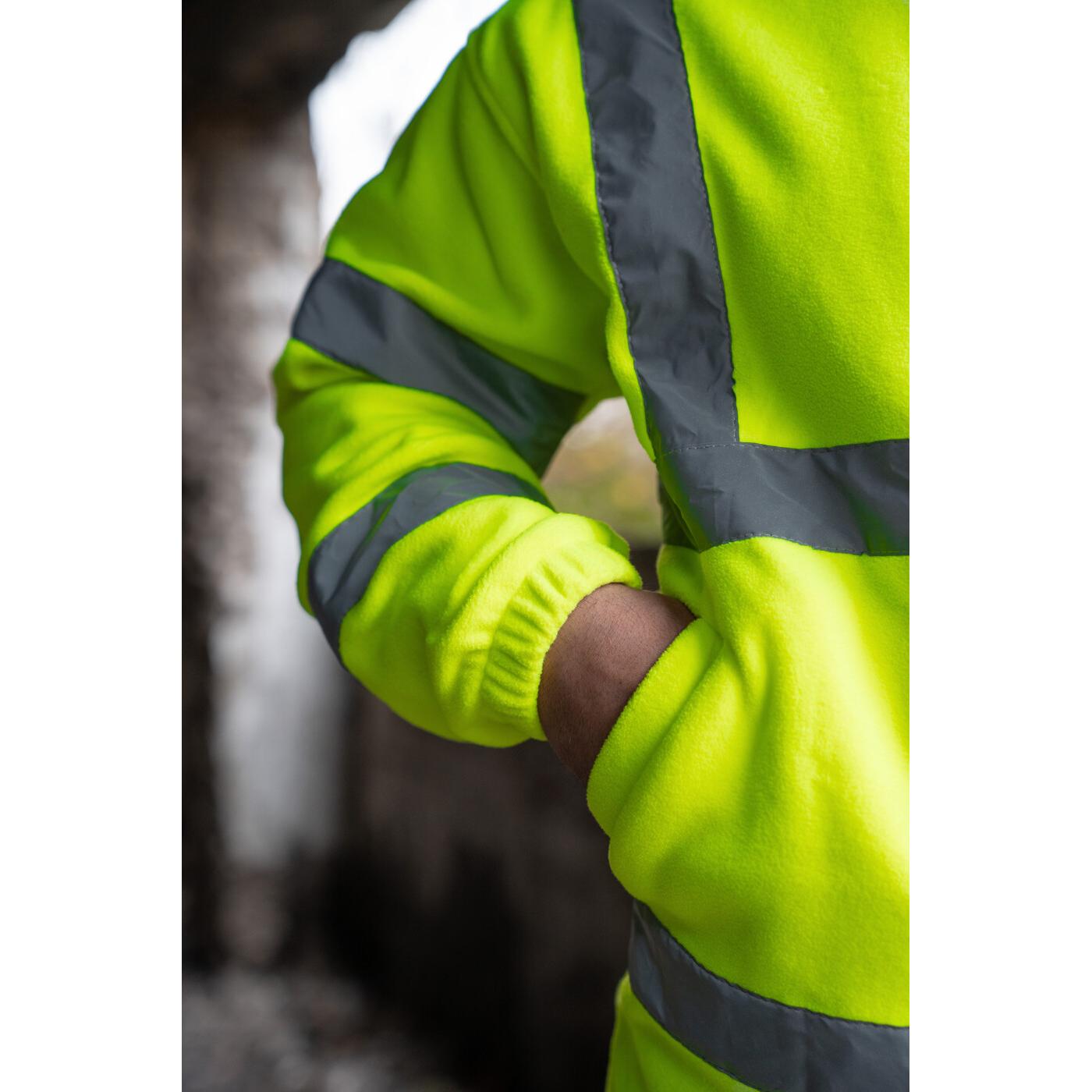 Thumbnail - Korntex, Arbeitsjacke, Hi-Vis Fleece Jacke (XL)