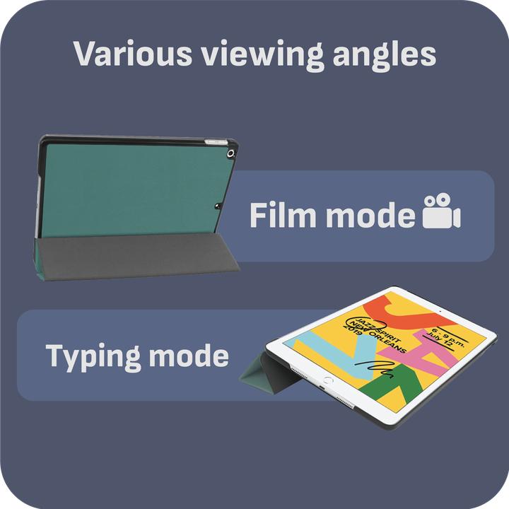 Produktbild Cazy Premium Smart Hülle Kompatibel mit iPad 2021 (9th Gen)/2020 (8th Gen)/iPad 2019 (7th Gen) - Schutz (iPad 2021 (9. Gen), iPad 2019 (7. Gen), iPad 2020 (8. Gen))