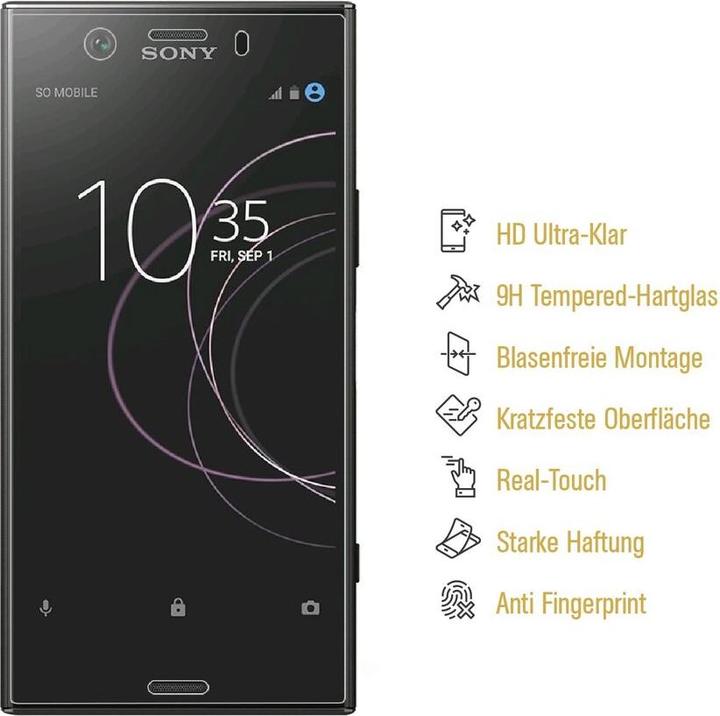 Produktbild Protectorking 1x echtes Tempered 9H Panzerhartglas 3D KLAR (1 Stück, Sony Xperia XZ1 Compact)