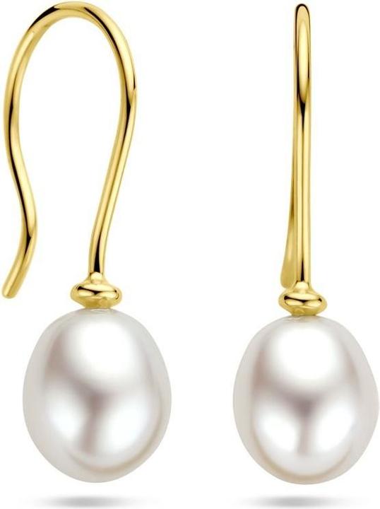 Marie Celeste Overhangers Parel French Hook - Gold (14 Karat Gelbgold)