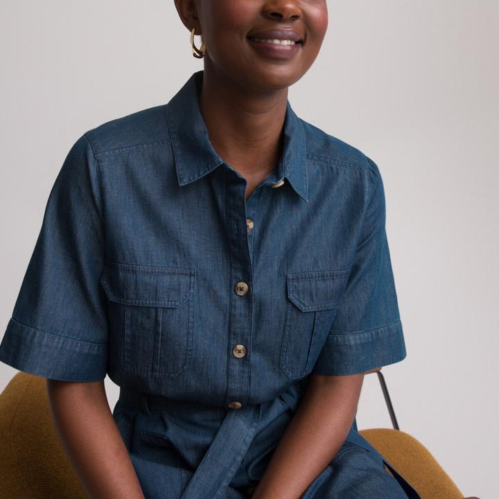 Produktbild Anne Weyburn Ausgestelltes Midi-Kleid aus Denim (48)