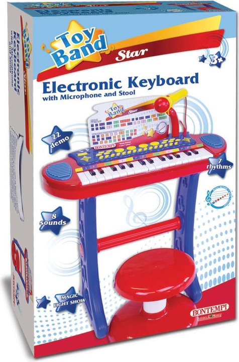Immagine prodotto Bontempi Tastiera elettronica con microfono e sgabello